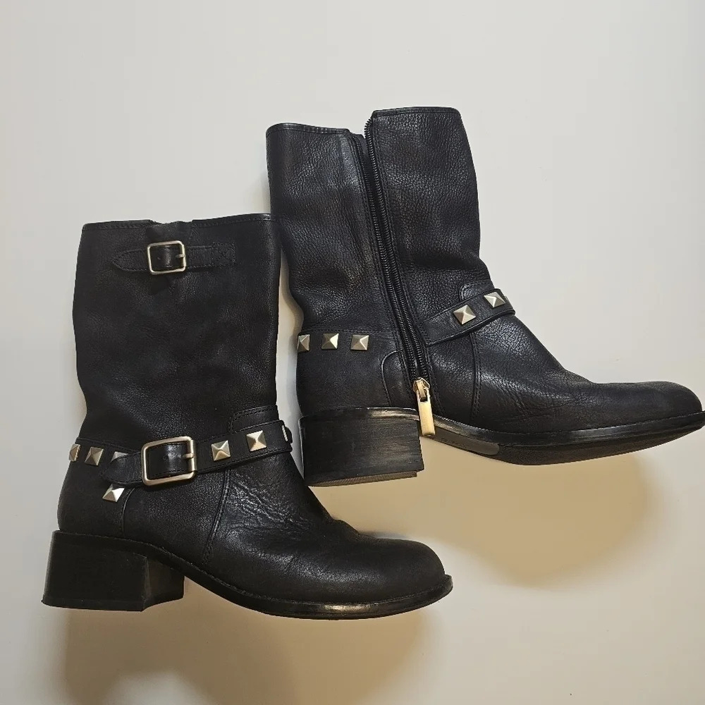 GRAY by Saks‎ Fifth Avenue Moto Boots Blacksize 7
